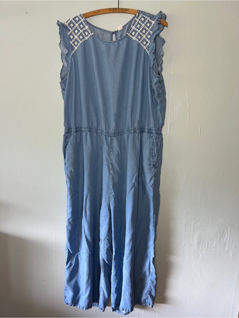 Old Navy Light Blue Denim-Style Jumpsuit - Plus sized Juniors XXL